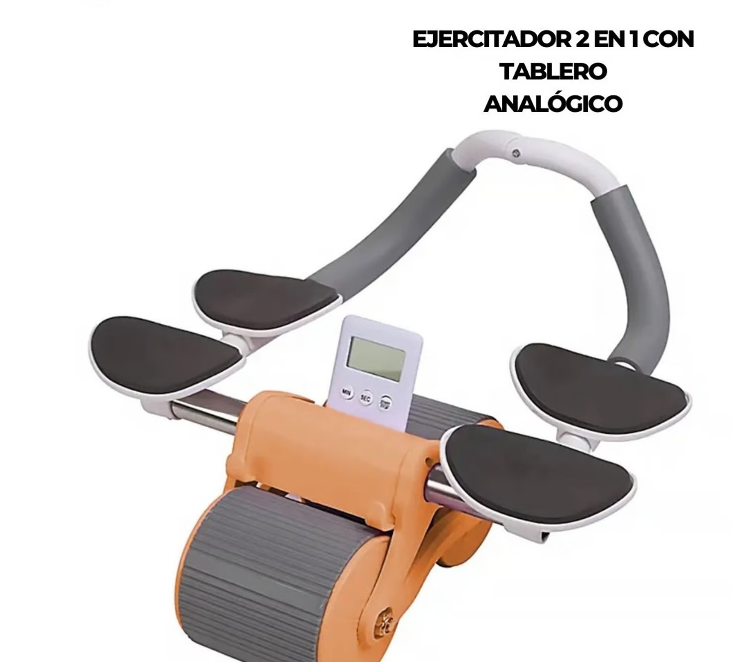 Miniatura 2 de Rueda Abdominal ejercitador temporizador